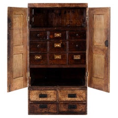 Antique Victorian Watchmakers Cupboard