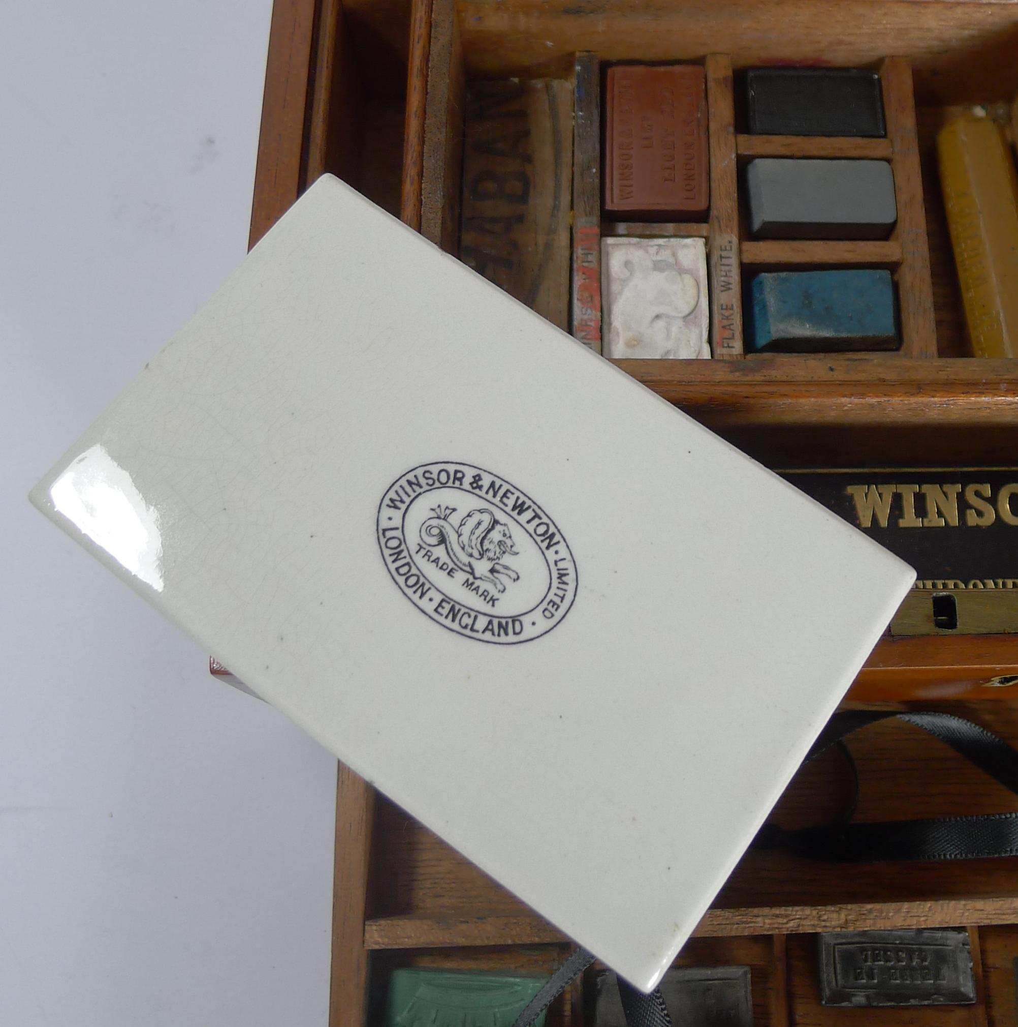 English Victorian Watercolour Box by Winsor & Newton