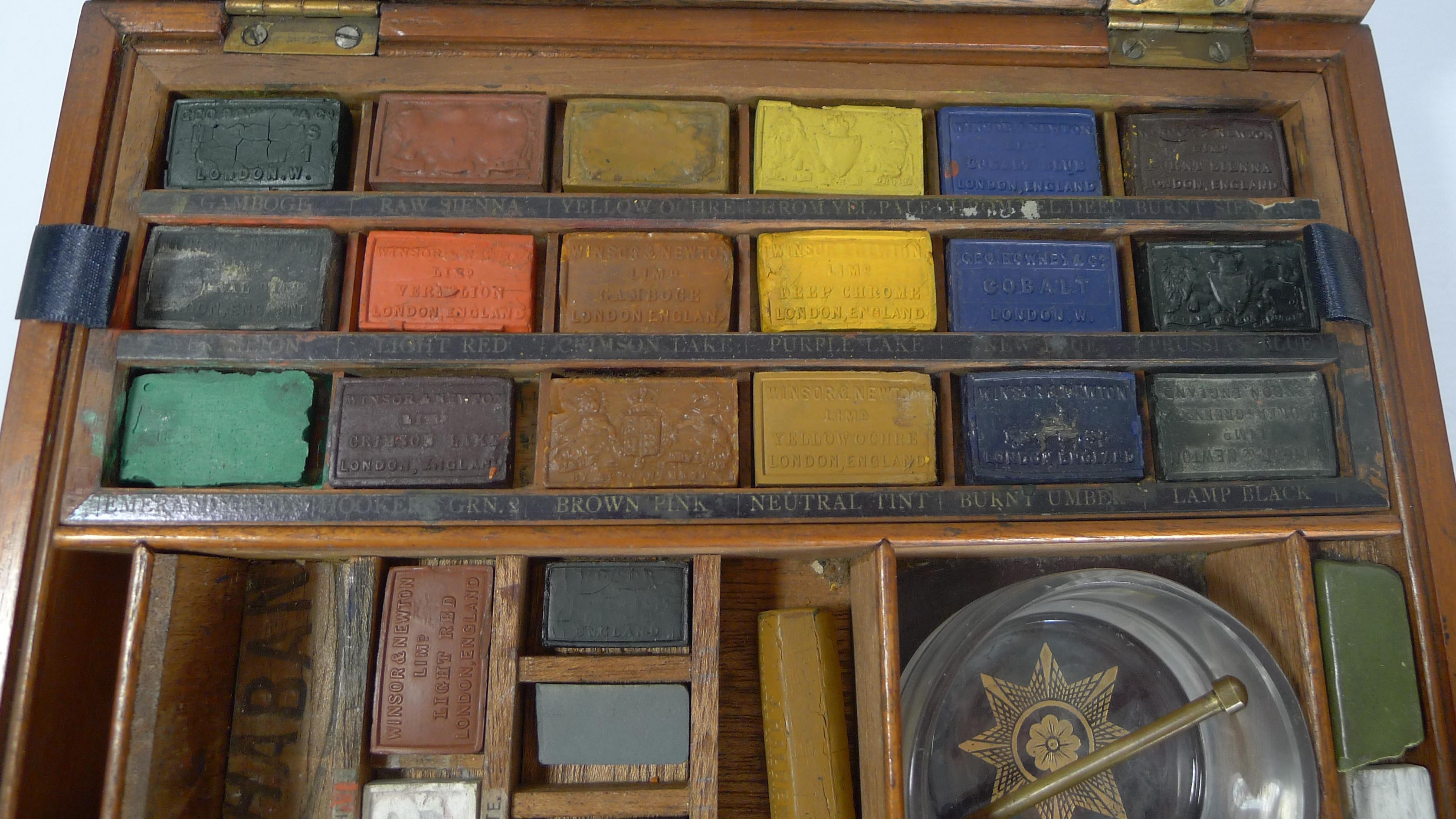 Victorian Watercolour Box by Winsor & Newton In Good Condition In Bath, GB