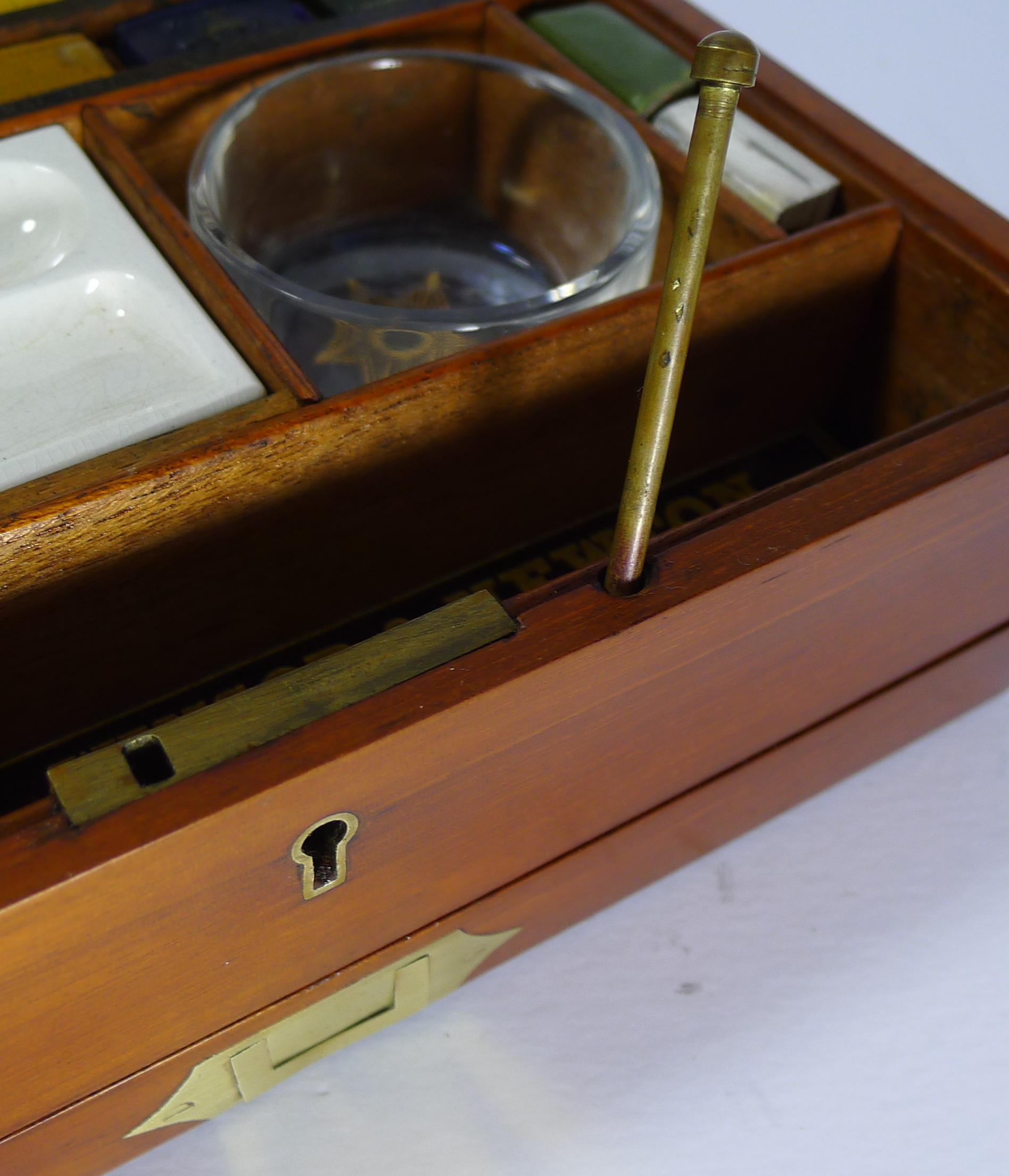 Mahogany Victorian Watercolour Box by Winsor & Newton