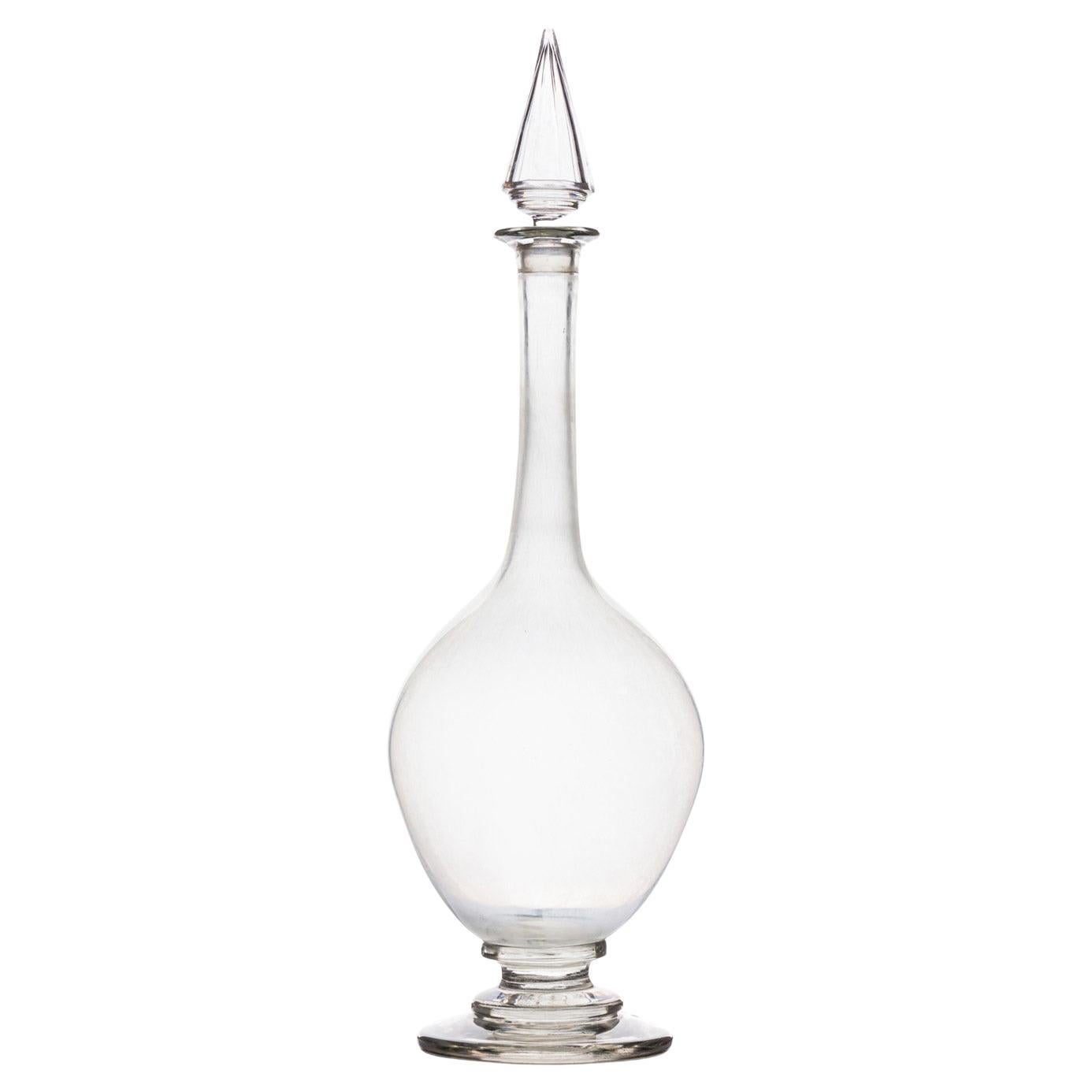 19th Century Victorian Waterford Crystal Apothecary Jar, Bulbous Shape For Sale