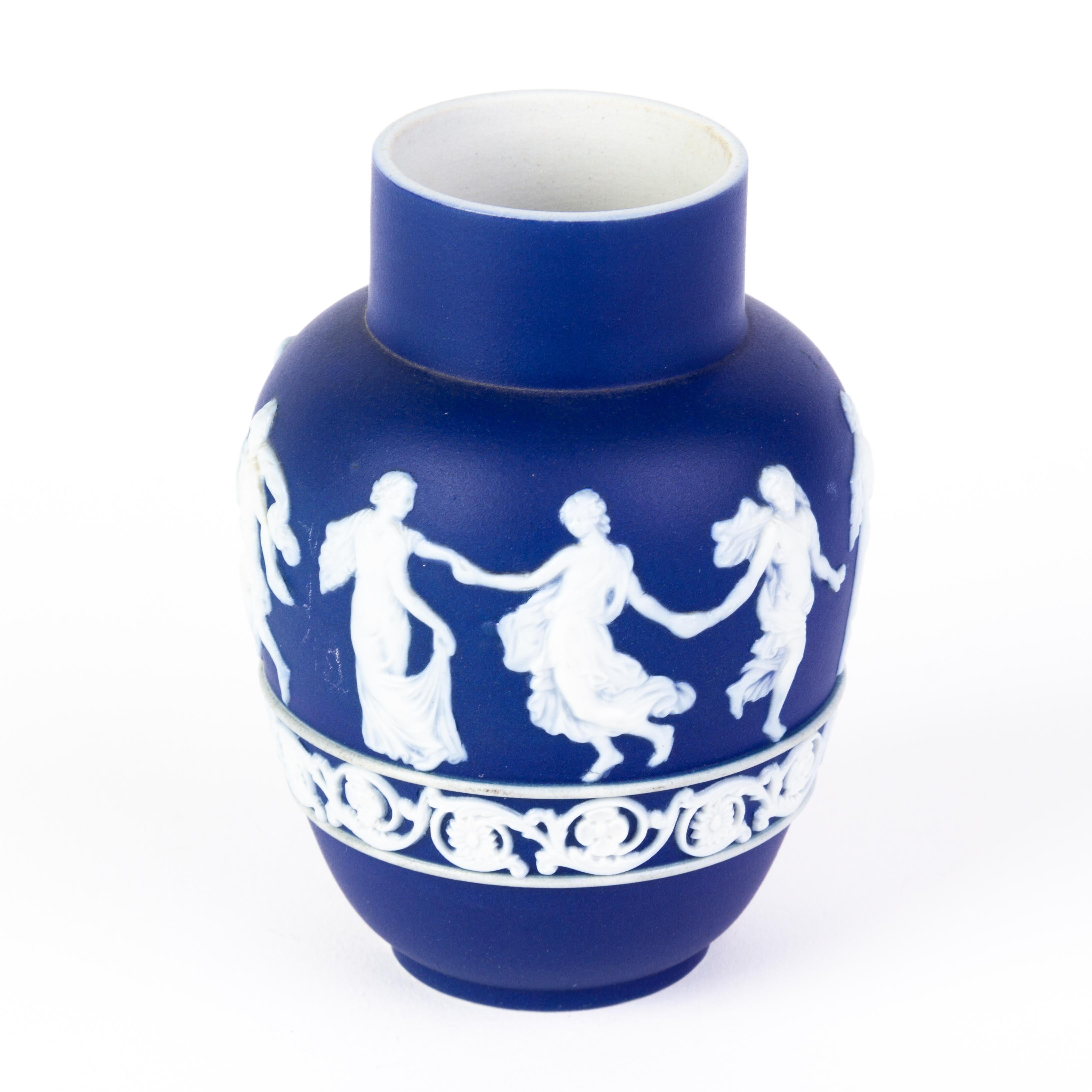 blue wedgwood vase