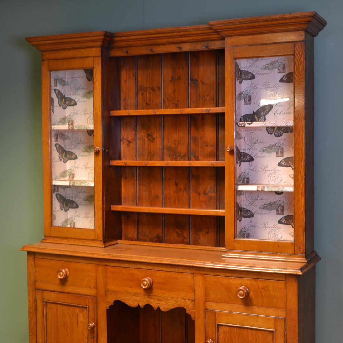 Victorian Welsh Oak Antique Dresser For Sale 2
