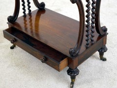 Victorian Whatnot Bookcase Mahogany Barley Twist Etagere 1880