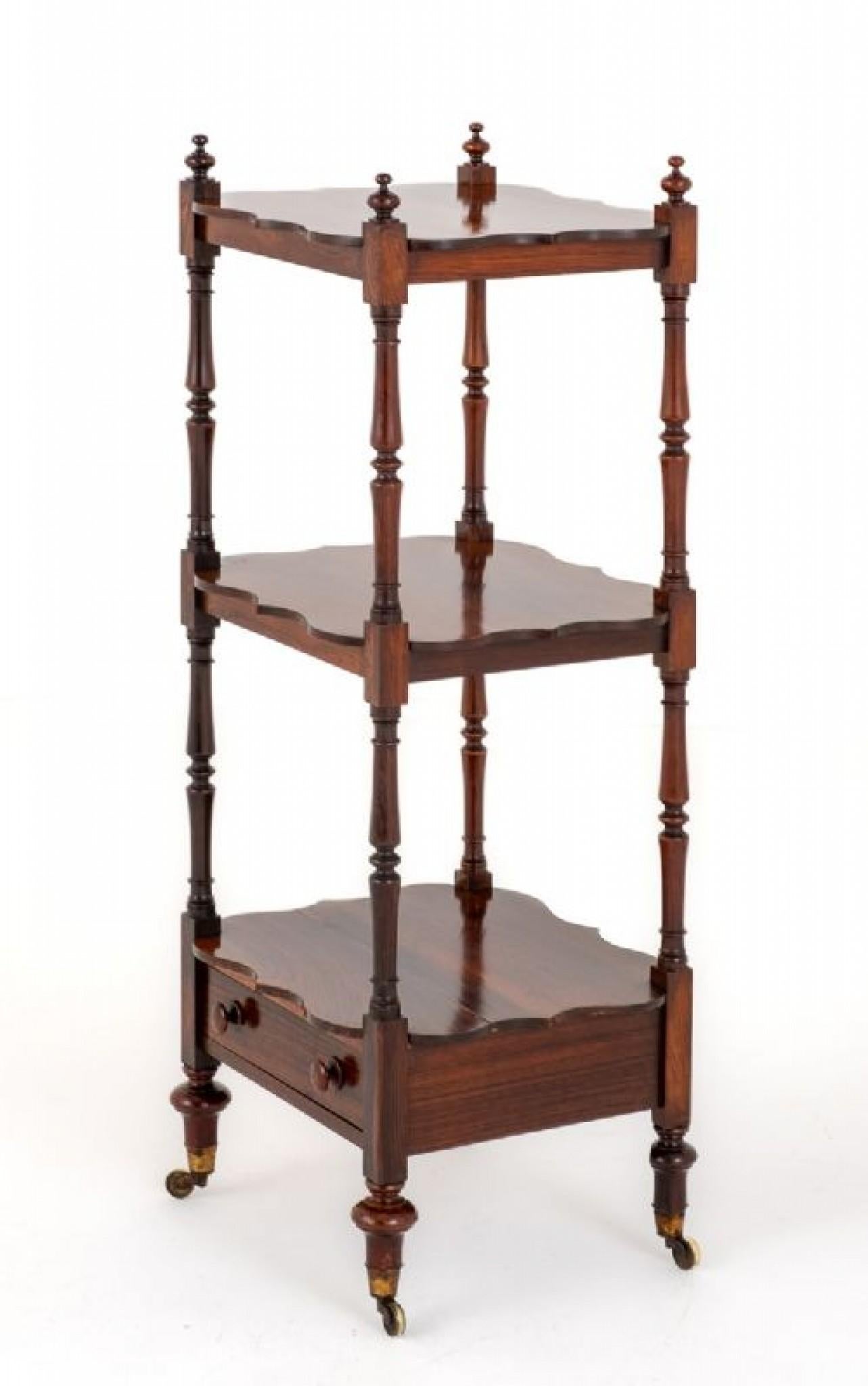 Victorian Whatnot Bookcase Shelf, 1850 In Good Condition In Potters Bar, GB