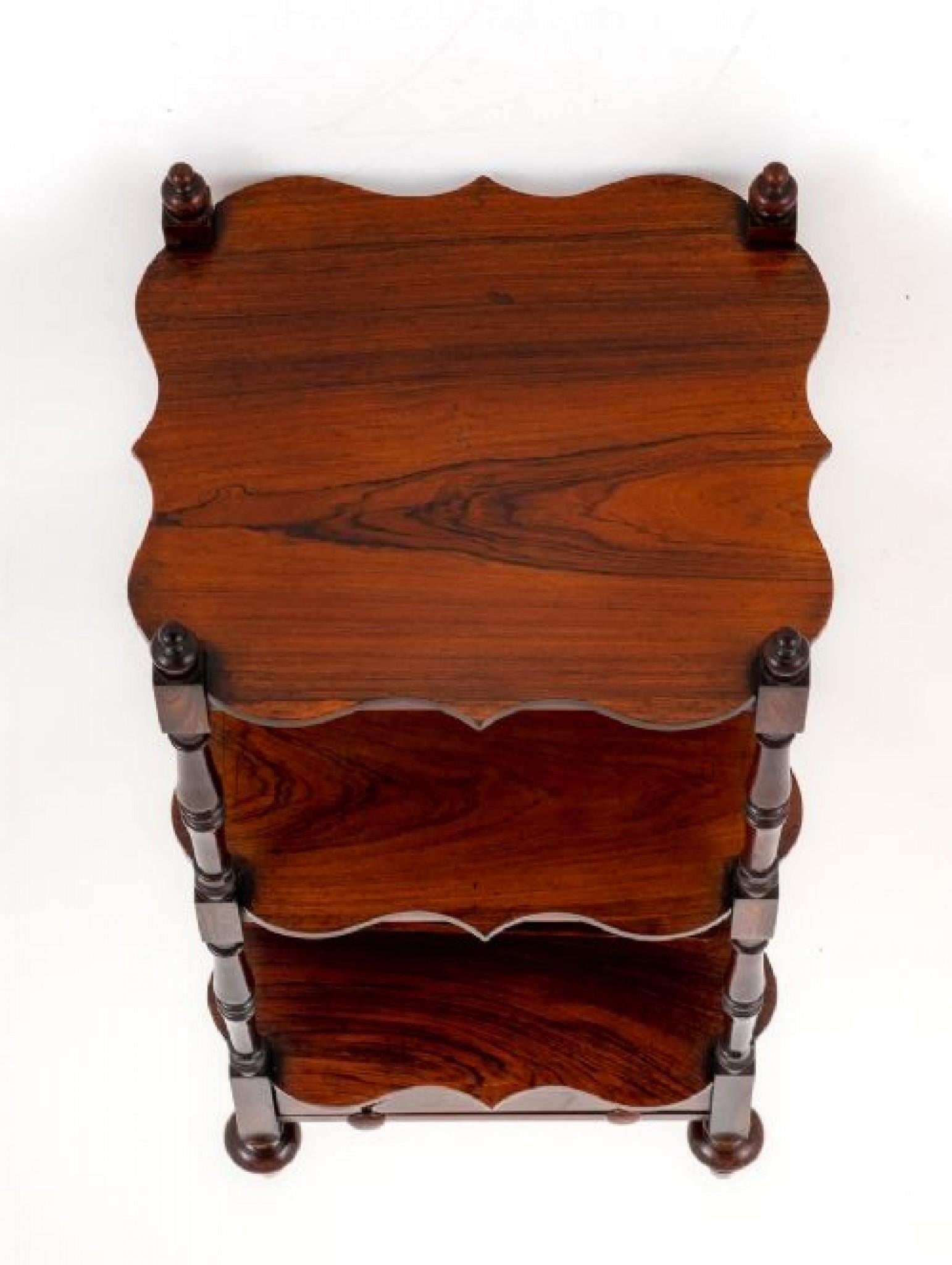 Mid-19th Century Victorian Whatnot Bookcase Shelf, 1850