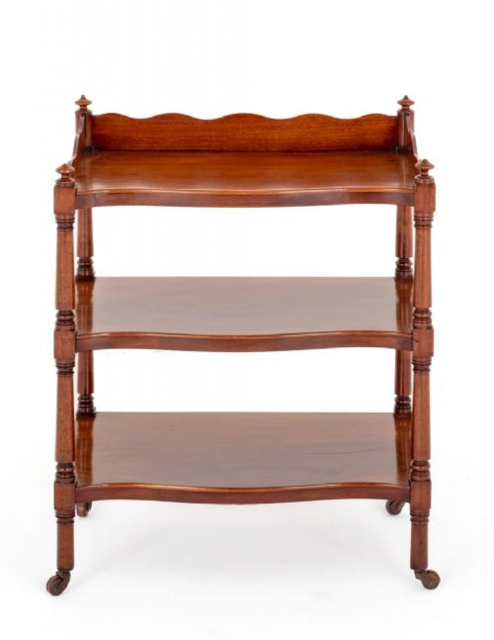 Victorian Whatnot Bookshelf Mahogany Shelf Period In Good Condition For Sale In Potters Bar, GB