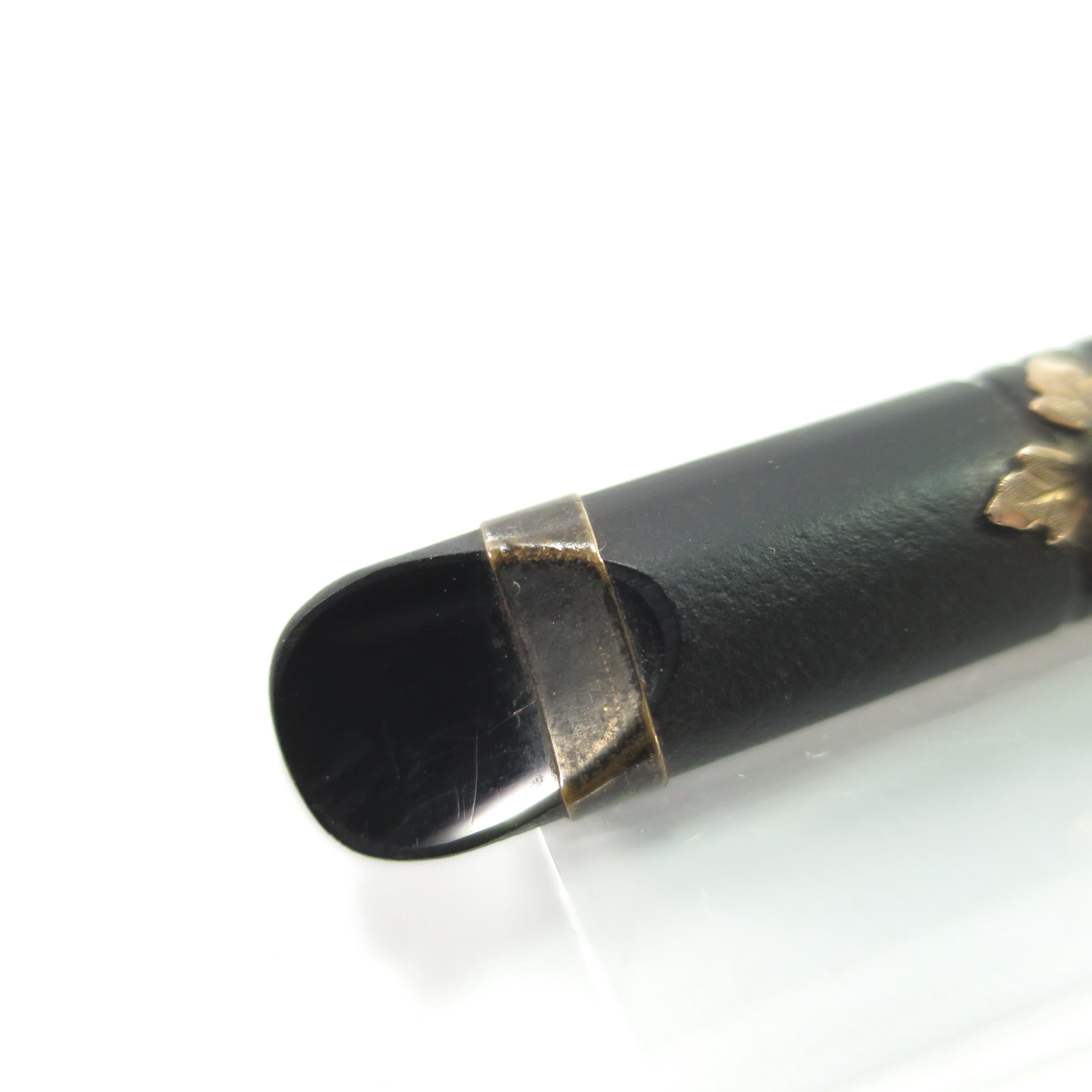 Victorian Whitby Jet, 10k Gold, & Seed Pearl Mourning Brooch, 1870s For Sale 2