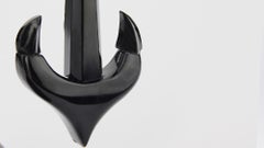 Victorian Whitby Jet Anchor Earrings