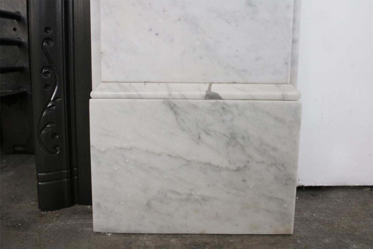 Victorian White Carrara Marble Fire Surround 3