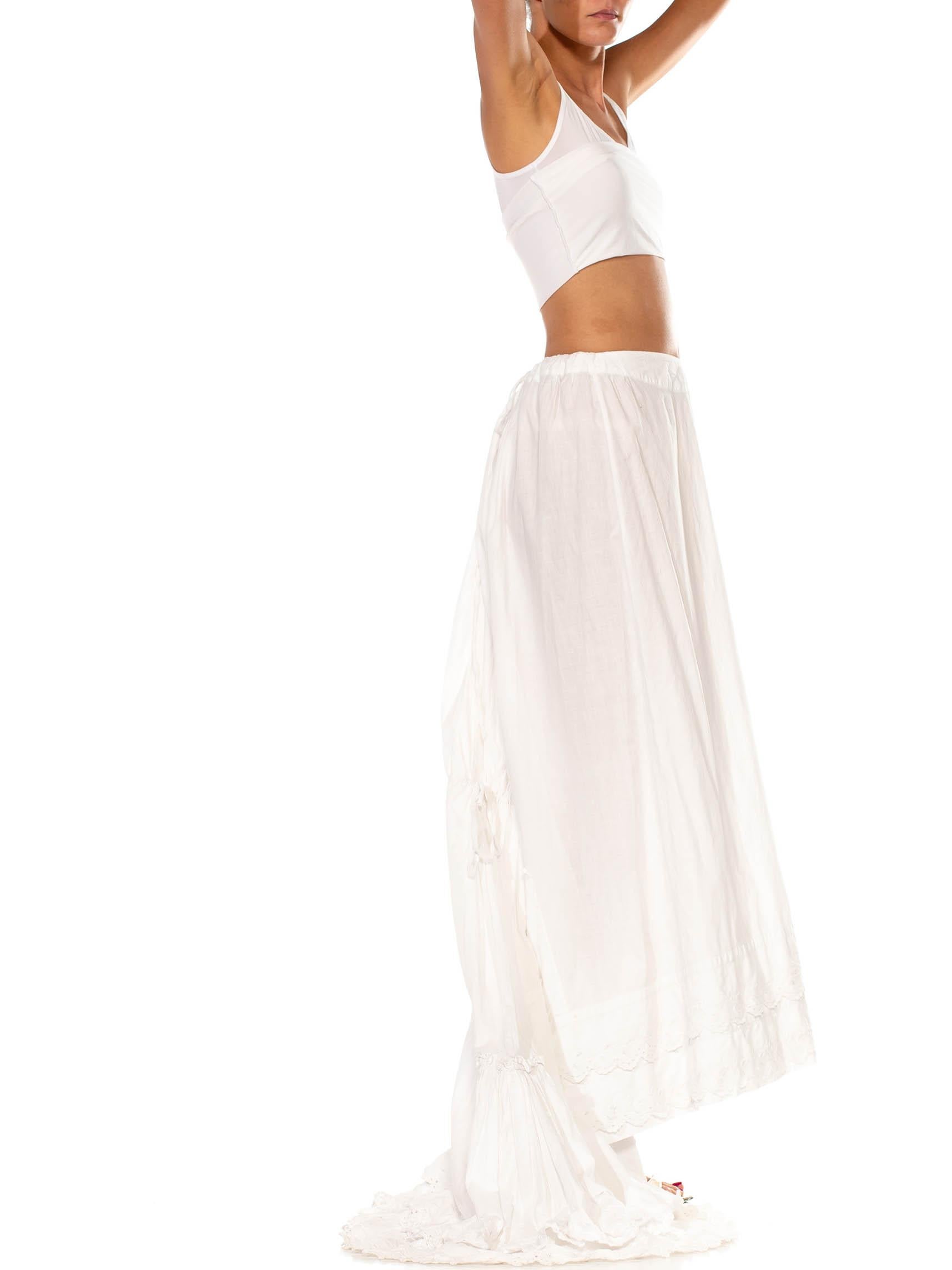white victorian skirt