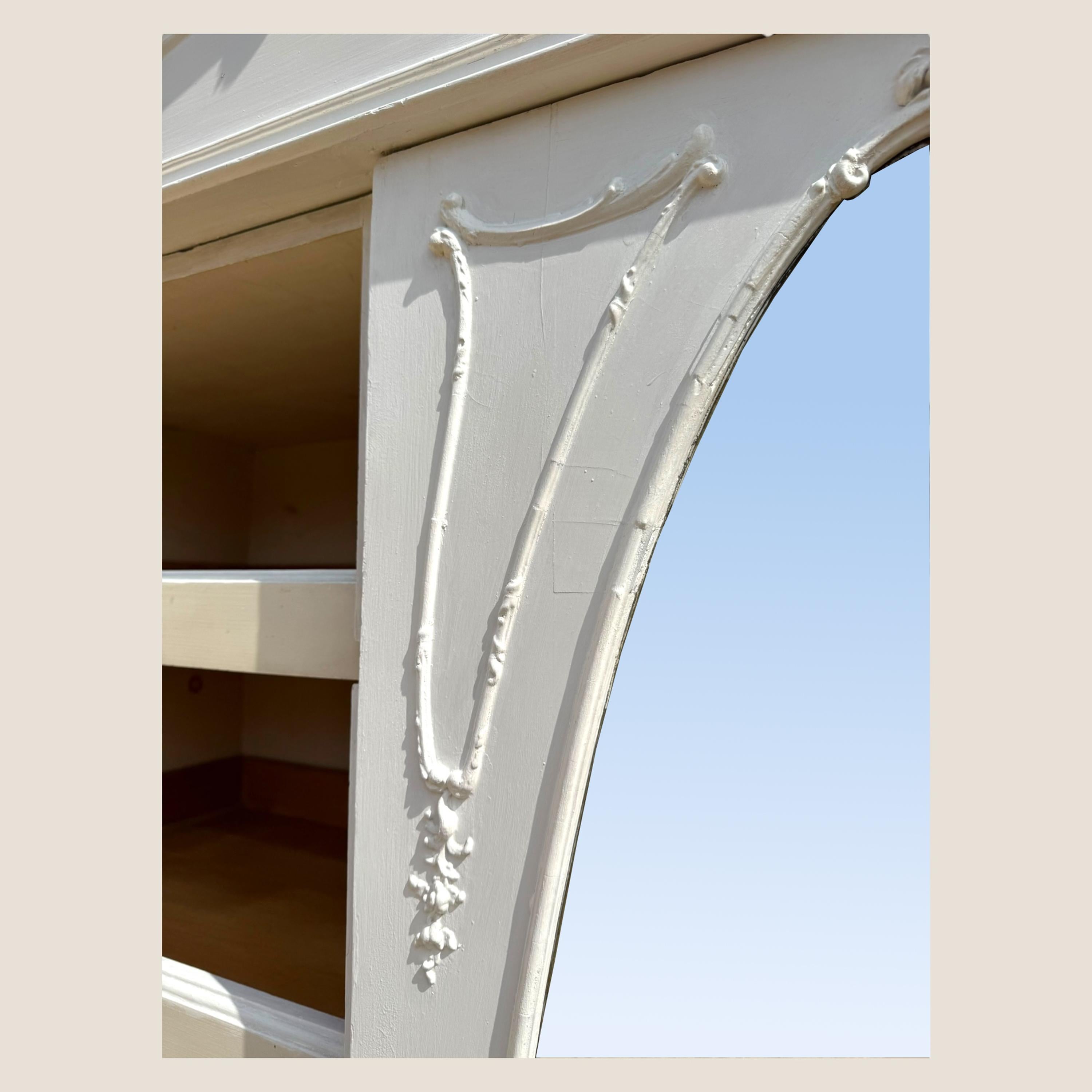 Victorian White Painted 3 Door Wardrobe For Sale 5