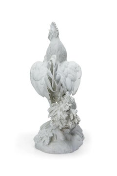Victorian White Pariam Rooster