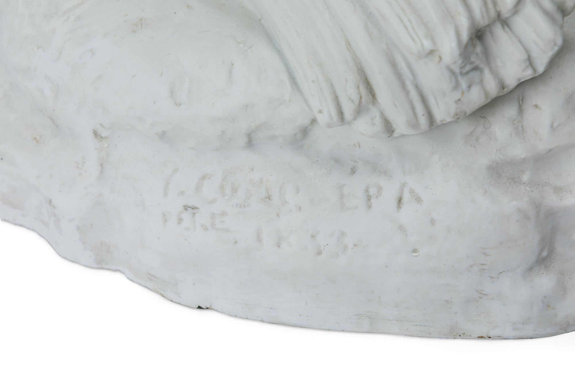 Porcelaine Coq victorien en étain blanc Pariam en vente