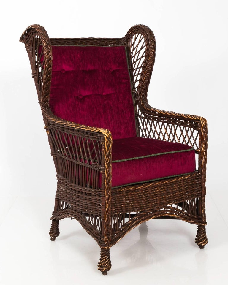 Victorian Wicker Chair at 1stDibs