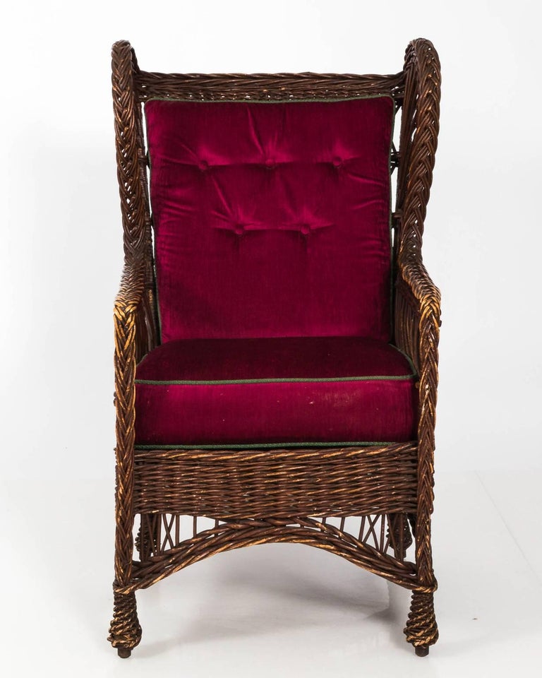 Victorian Wicker Chair at 1stDibs