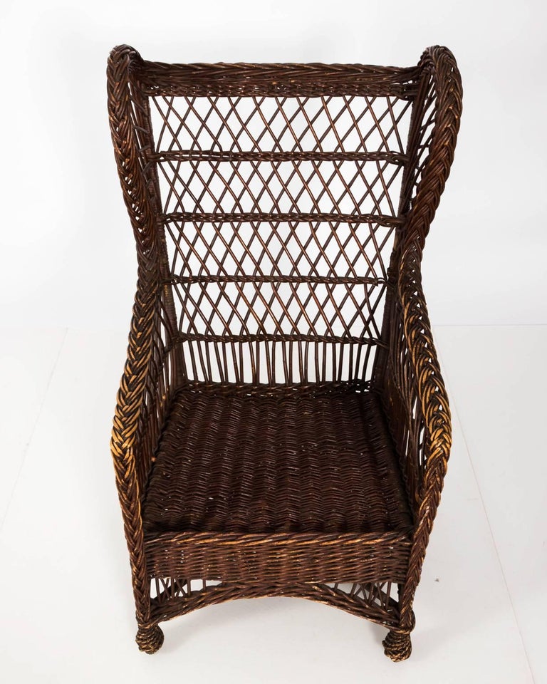 Victorian Wicker Chair at 1stDibs
