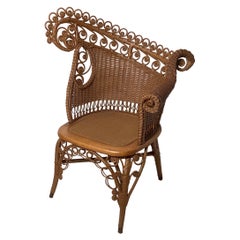 Victorian Wicker Chair Antique Victorian Wicker Chair