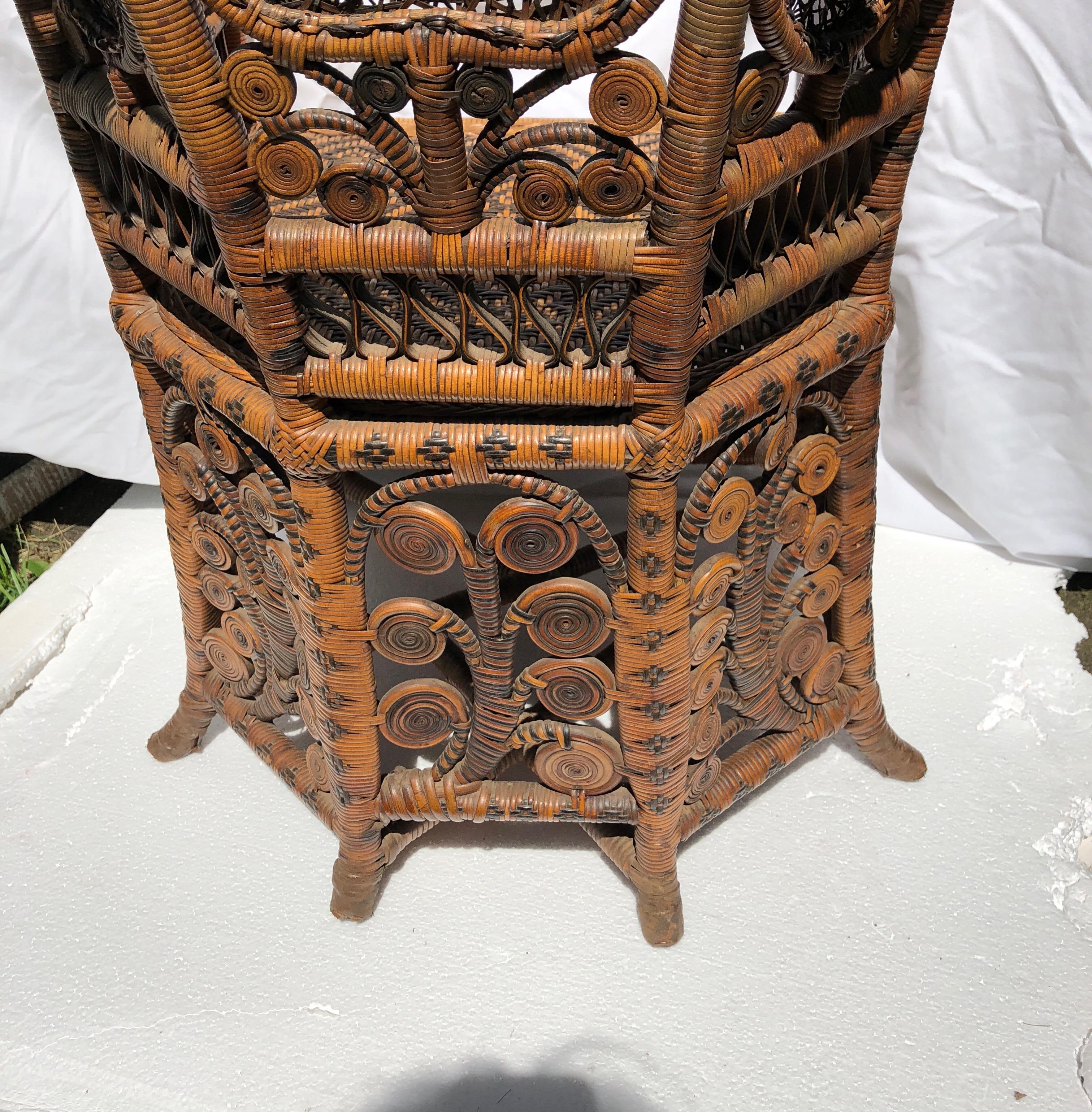 Late 19th Century Victorian Wicker Child’s Chair