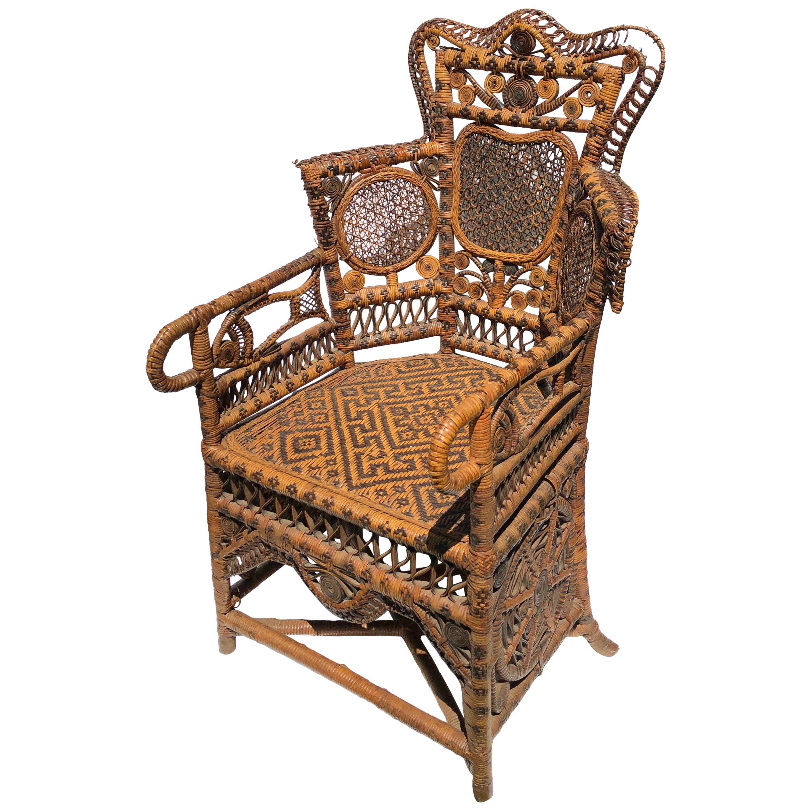 Victorian Wicker Child’s Chair