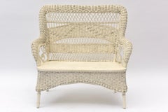 Victorian Wicker Loveseat