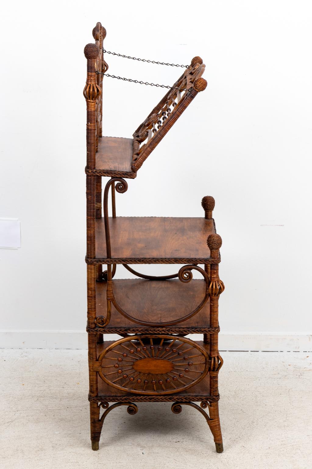 20th Century Victorian Wicker Music Stand