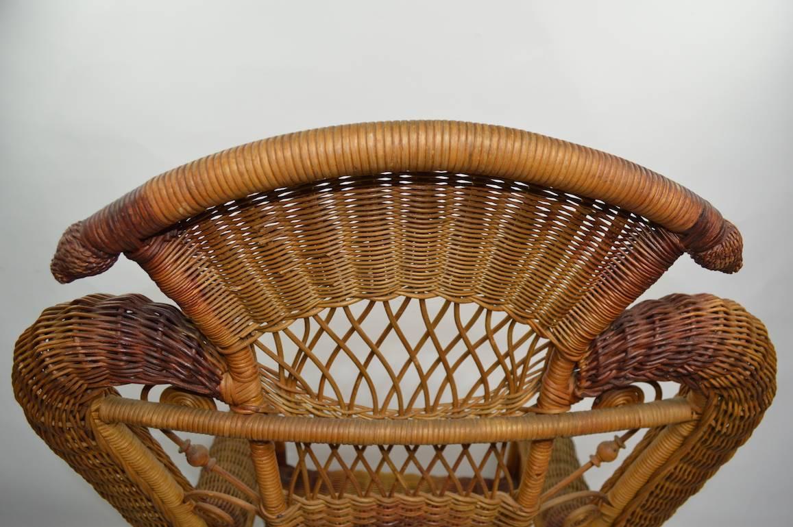 Victorian Wicker Platform Rocker 4