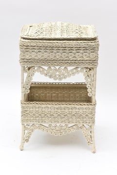 Victorian Wicker Sewing Stand