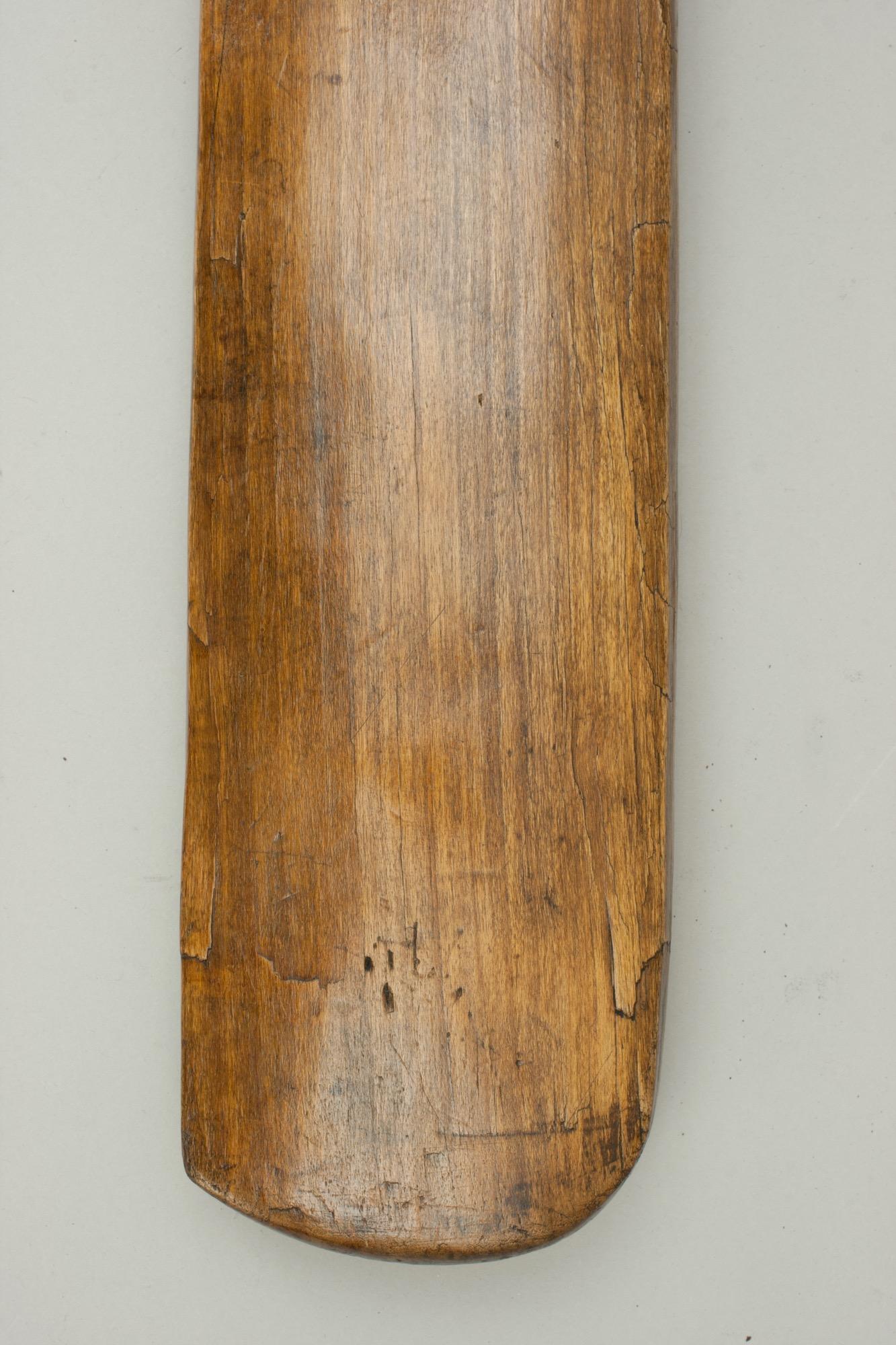 Victorian Willow Cricket Bat by Cobbett In Good Condition In Oxfordshire, GB