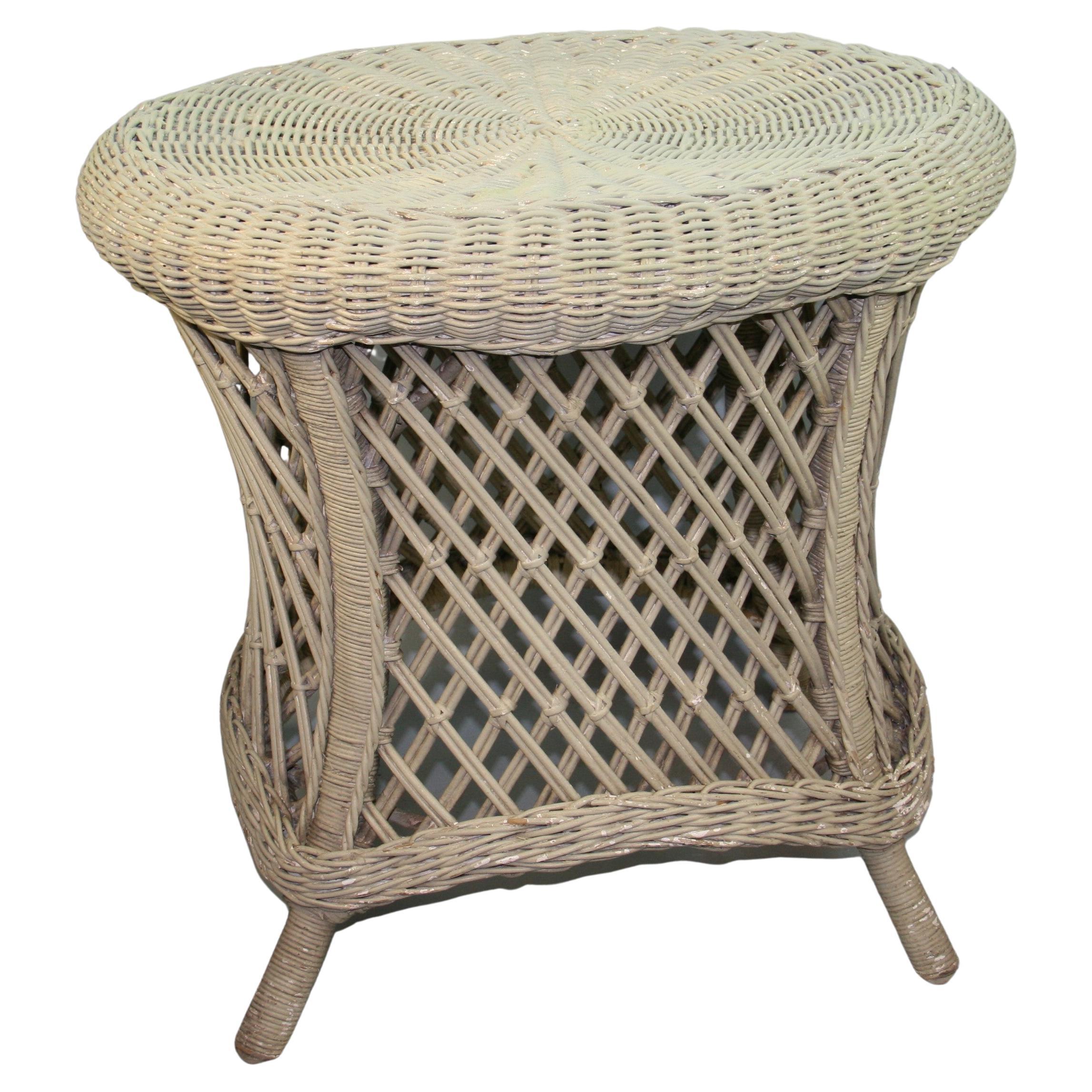 Vintage American Metal Garden Side Table, circa 1950 For Sale at 1stDibs