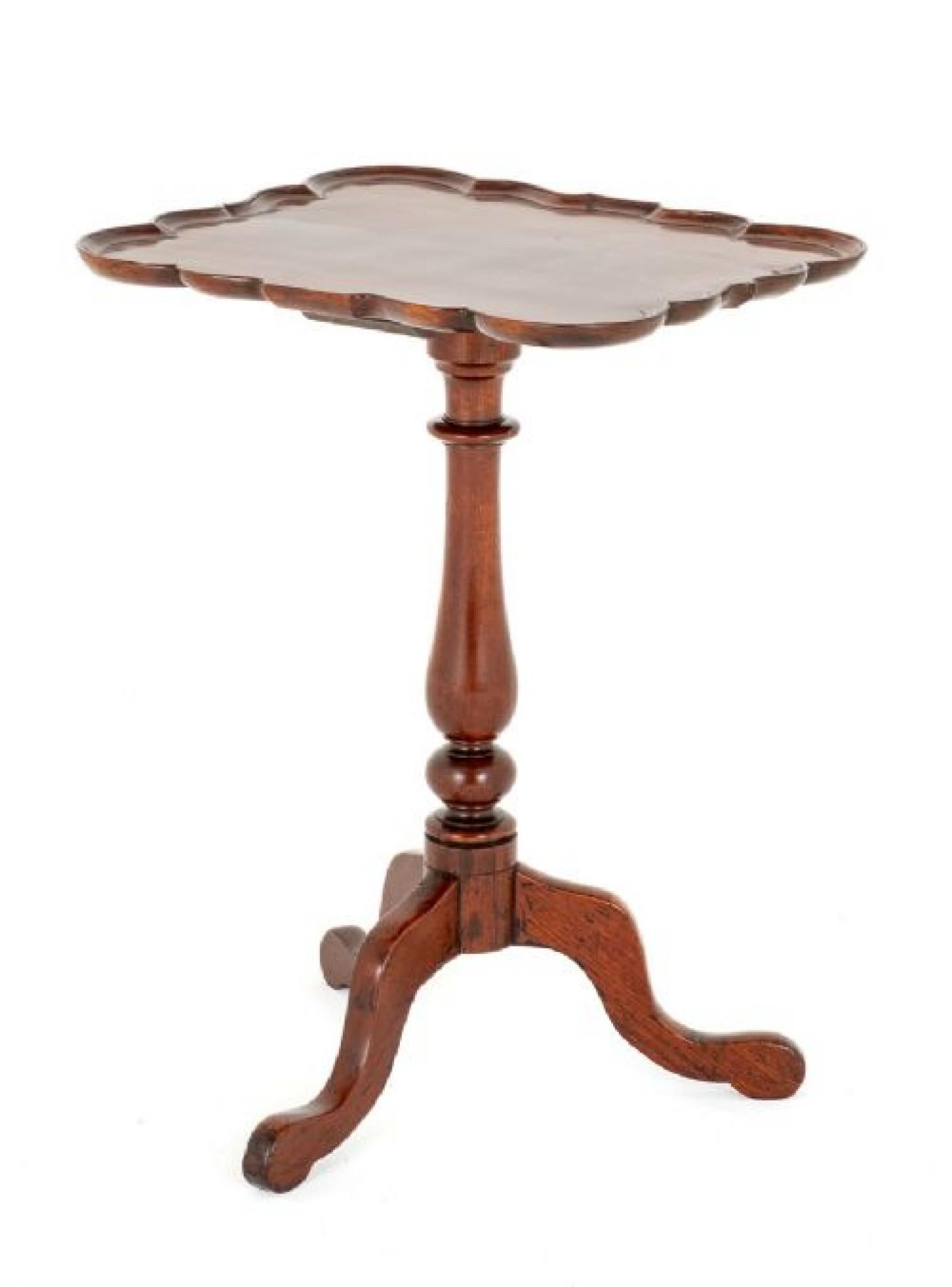 Victorian Wine Table Antique Mahogany Side, 1860 In Good Condition In Potters Bar, GB