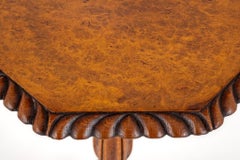 Victorian Wine Table Oak Carved, 1860
