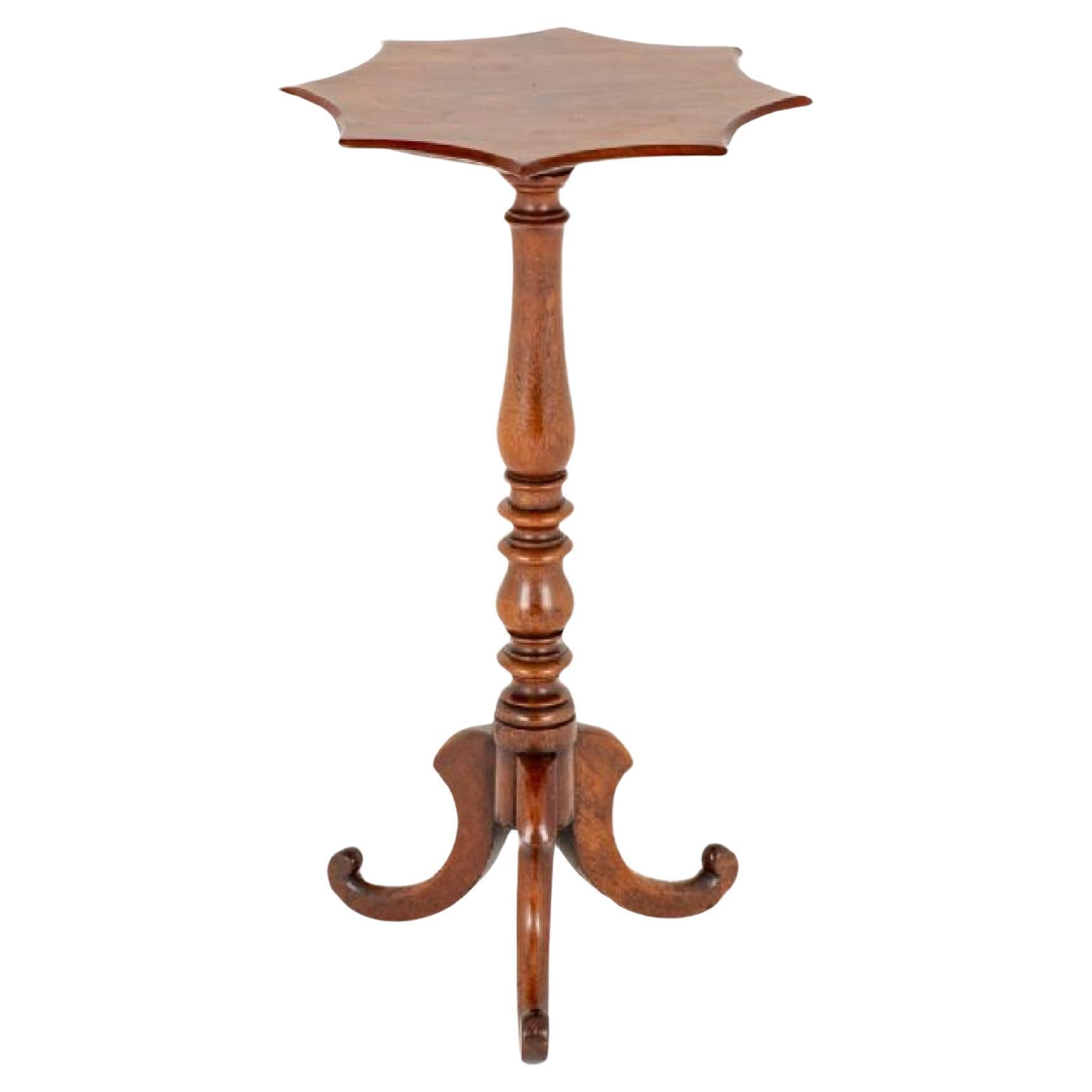 Victorian Wine Table Star Top Side 1860 For Sale