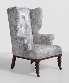 Victorian Wingback Chair, England, circa 1840