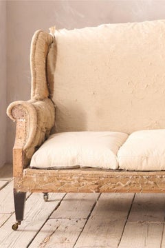 Victorian Wingback English country house sofa