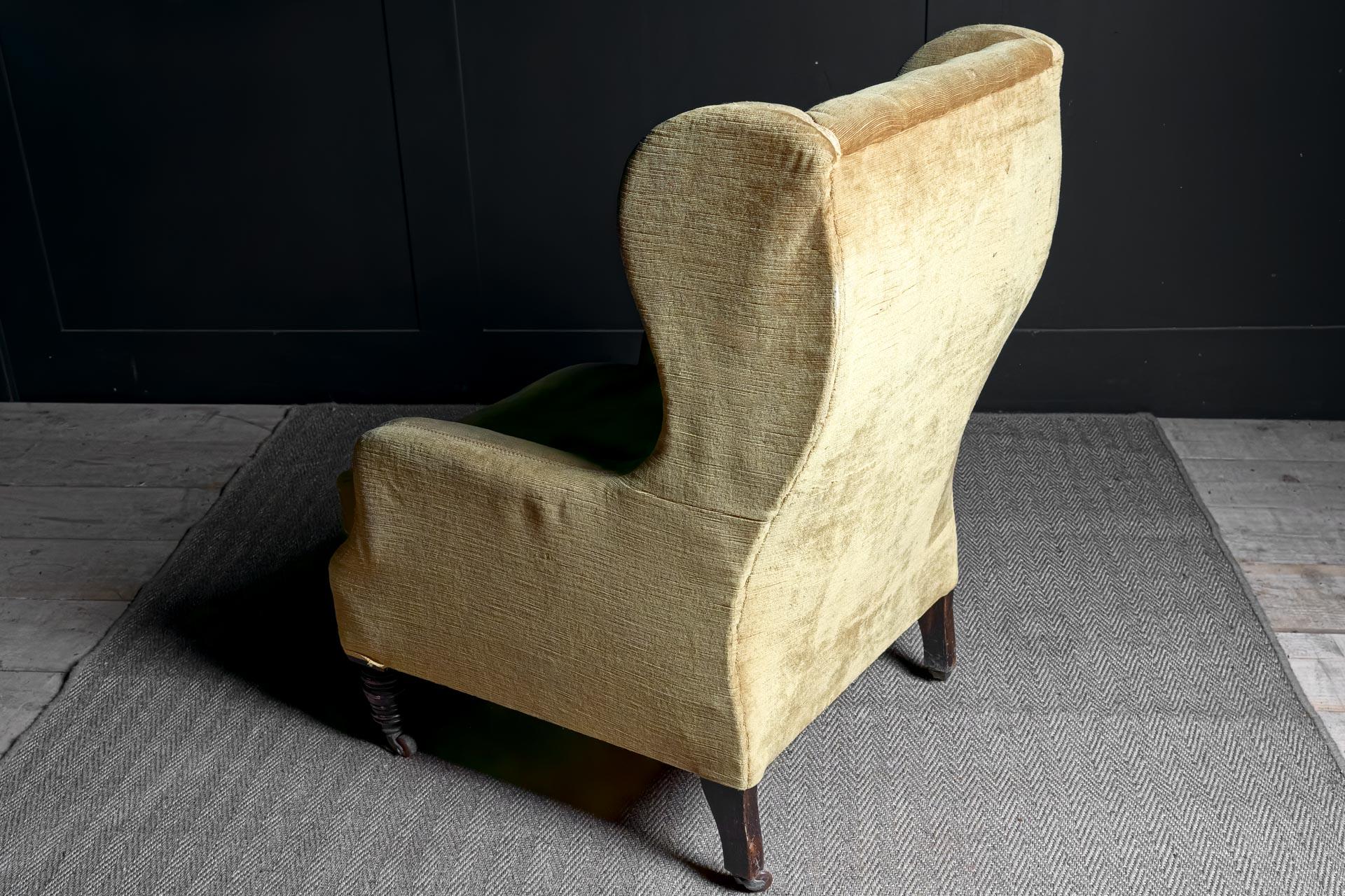 Victorien Fauteuil victorien ailé de Cornelius V. Smith. en vente