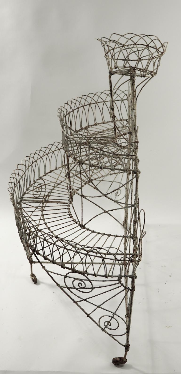 Victorian Wire Plant Stand 4