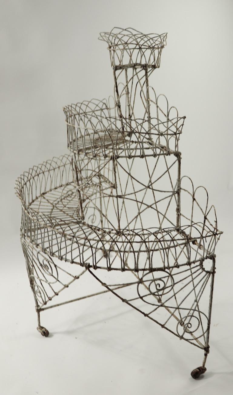 Victorian Wire Plant Stand 8