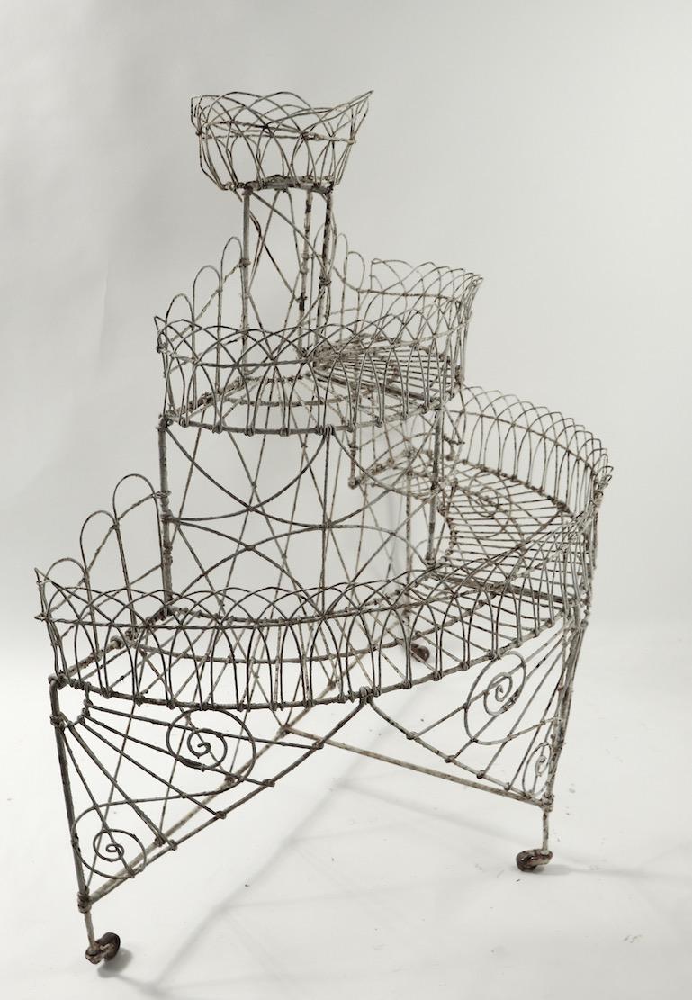 Victorian Wire Plant Stand 3