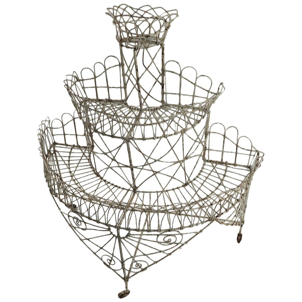 Victorian Wire Plant Stand