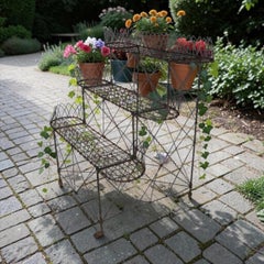 Victorian Wire Work Plant Stand