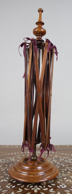Victorian Wooden Yarn Swift / Wool Winder on Stand, c.1850