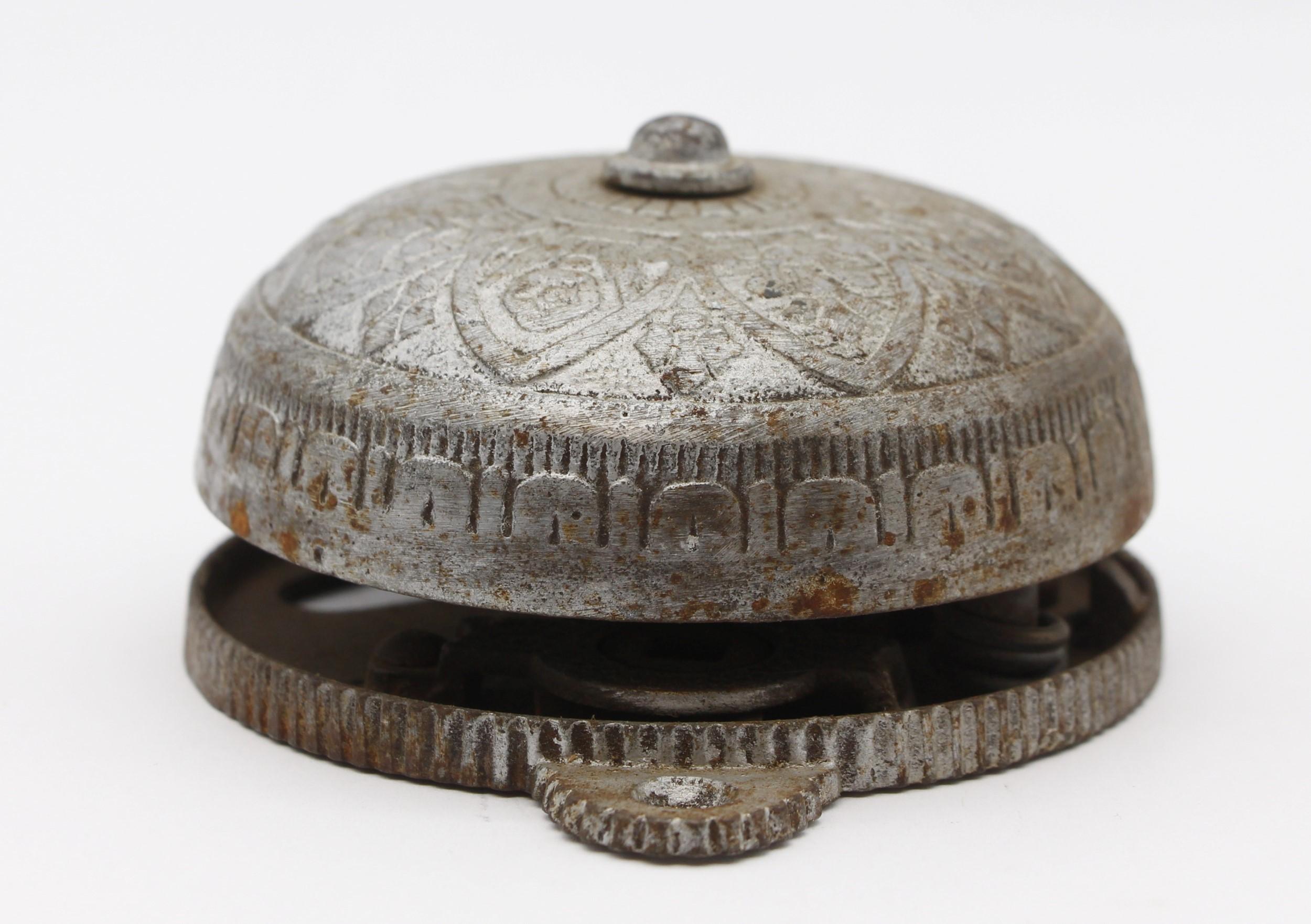 American Victorian Working Cast Iron Doorbell Matching Crank