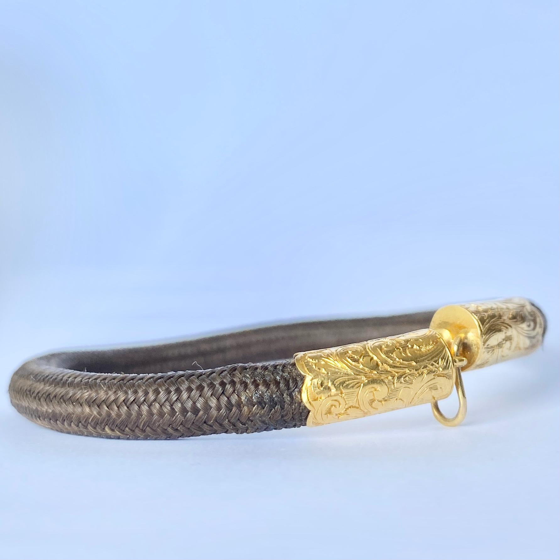 victorian hair bracelet