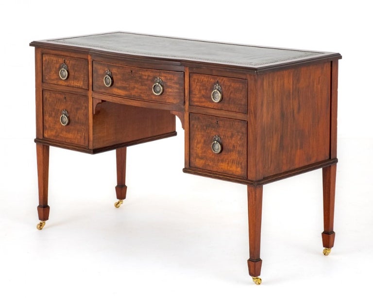 Victorian Writing Table Antique Mahogany Desk For Sale at 1stDibs