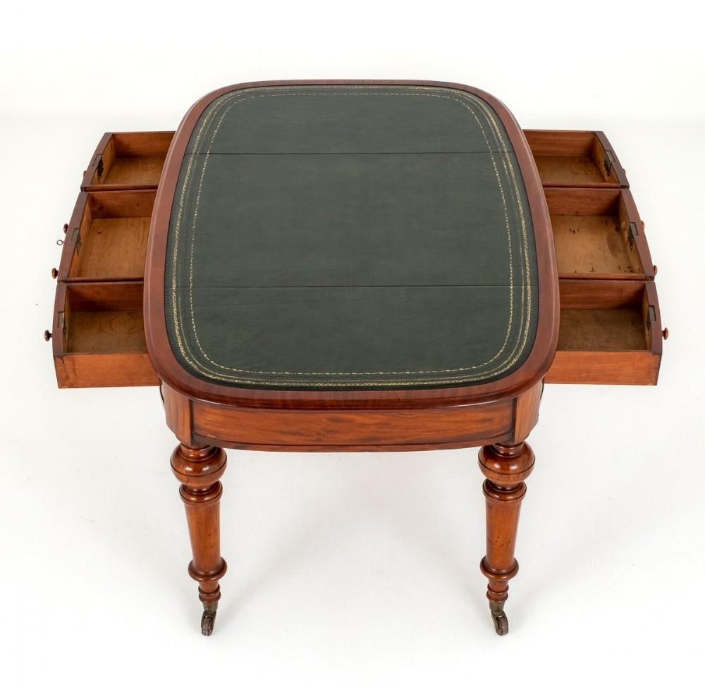 Victorian Writing Table Mahogany Desk 1870 1