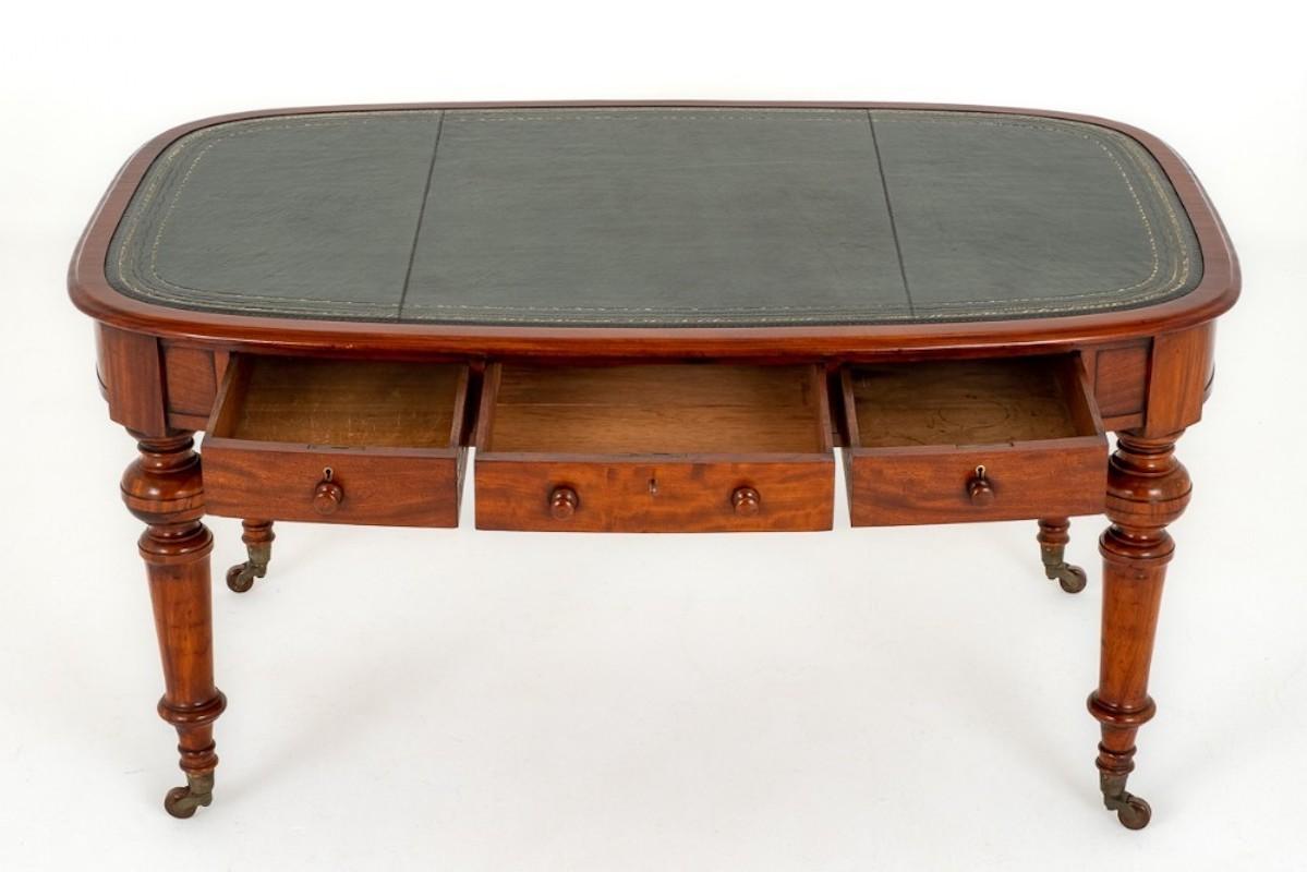 Victorian Writing Table Mahogany Desk 1870 2