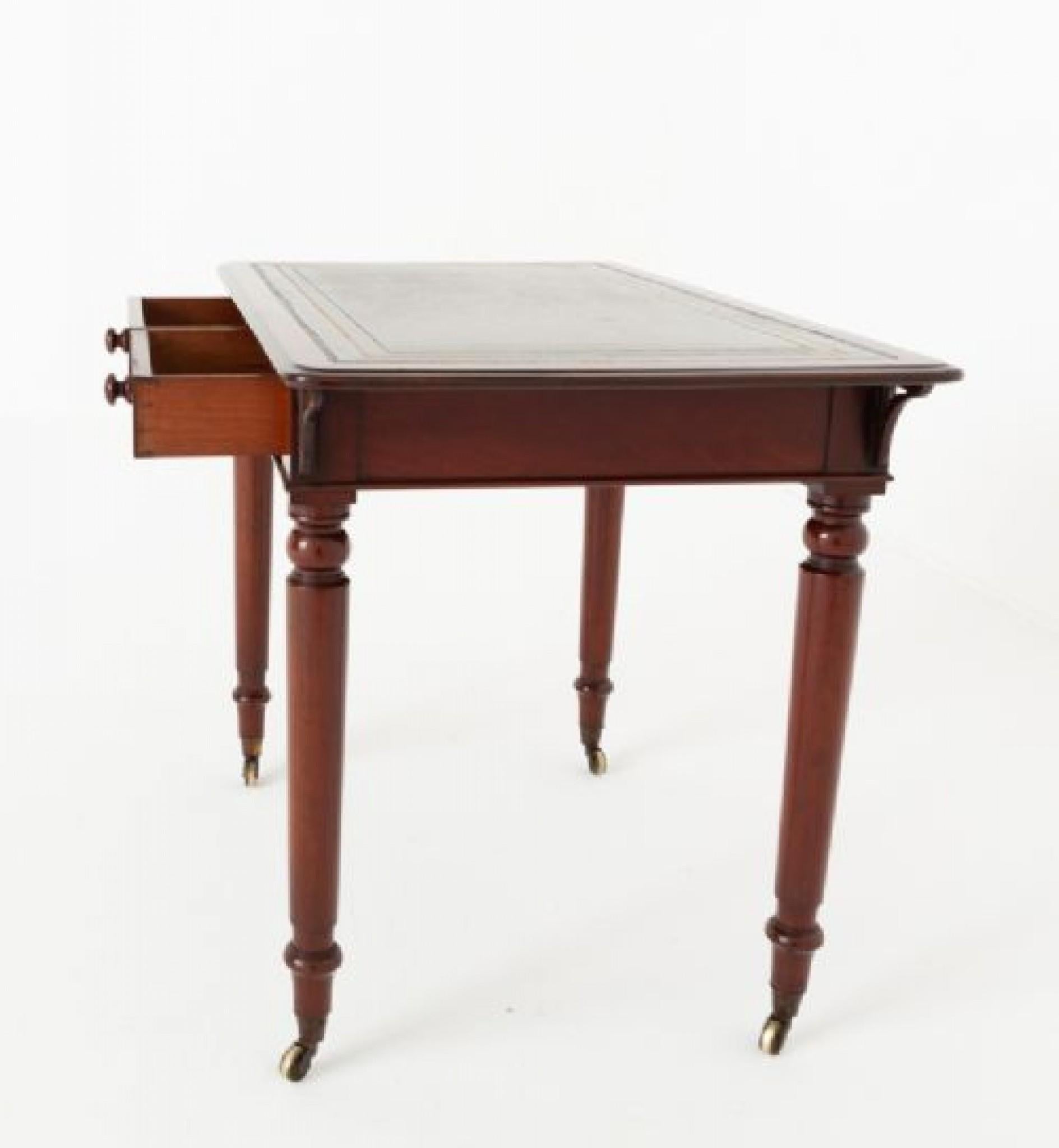 Viktorianischer Mahagoni-Schreibtisch im viktorianischen Stil Holland and Sons 1870 im Angebot 2