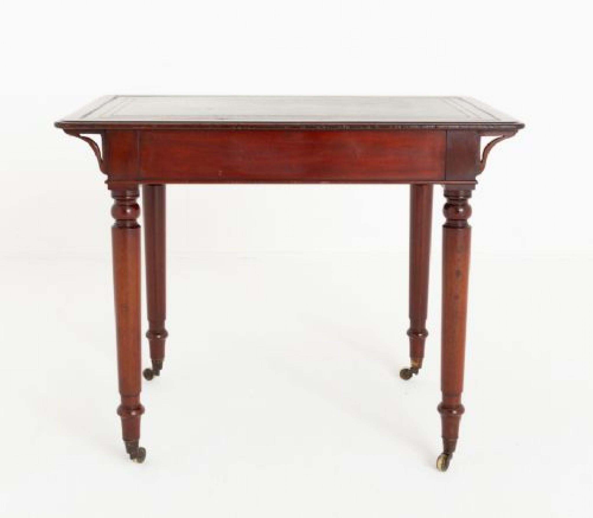 Viktorianischer Mahagoni-Schreibtisch im viktorianischen Stil Holland and Sons 1870 im Angebot 4