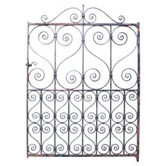 Antique Victorian Wrought Iron Decorative Gate